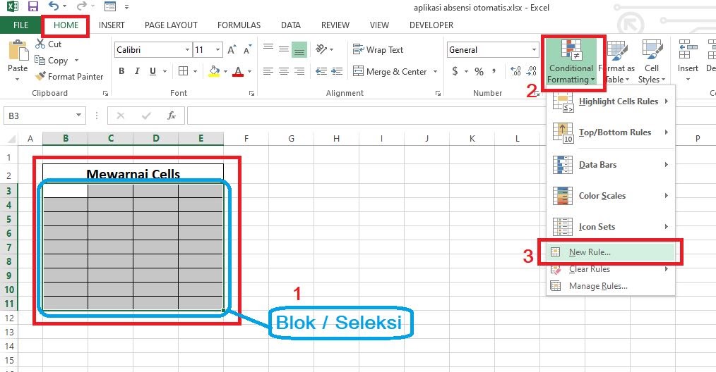 Tips Mudah Membuat Highlight Di Office Excel Untuk Membedakan Warna Cell Tertentu